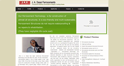 Desktop Screenshot of jadferrocements.net