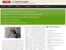 Tablet Screenshot of jadferrocements.net
